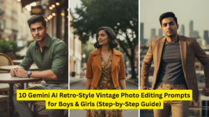 10 Gemini AI Retro-Style Vintage Photo Editing Prompts for Boys & Girls (Step-by-Step Guide)