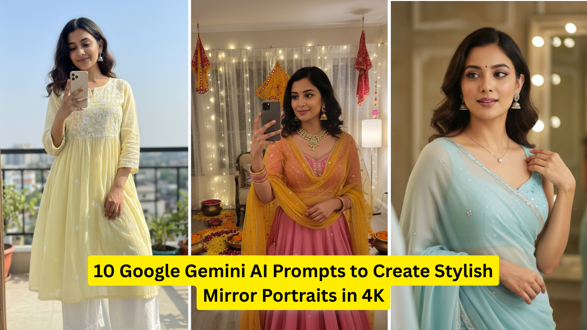10 Google Gemini AI Prompts to Create Stylish Mirror Portraits in 4K