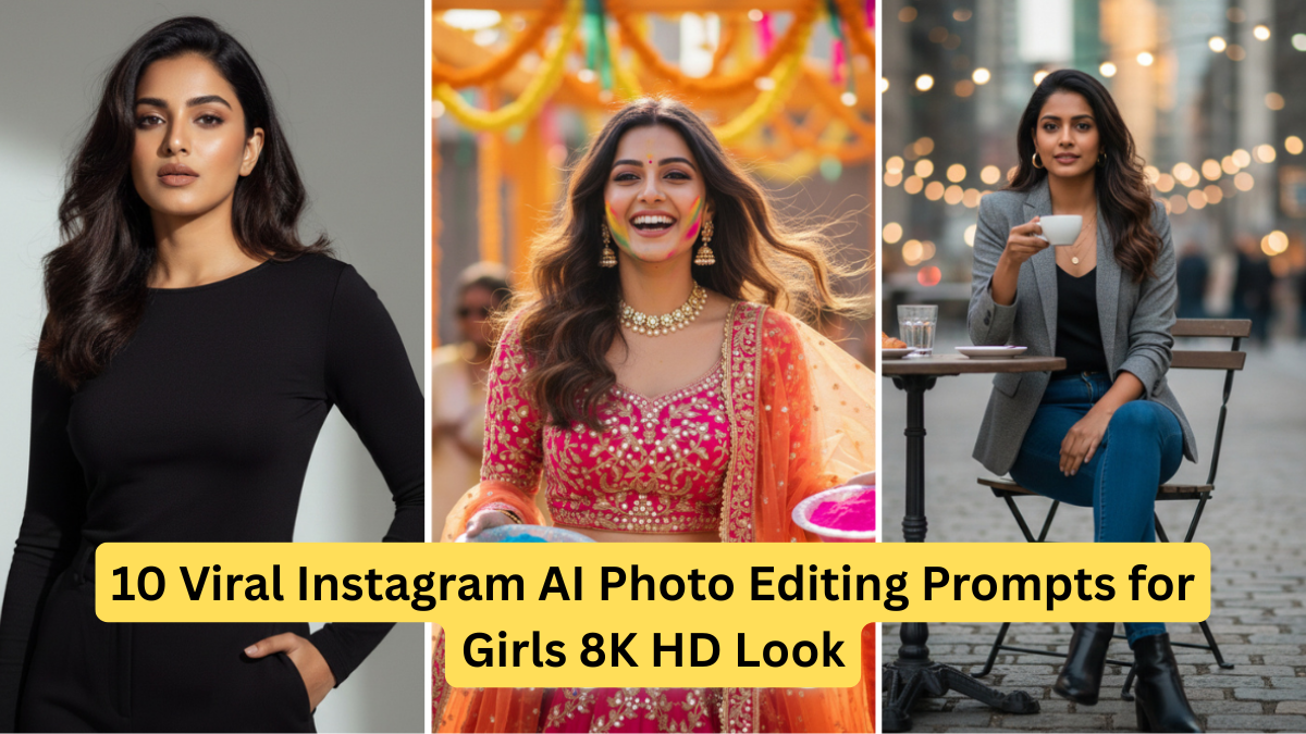 10 Viral Instagram AI Photo Editing Prompts for Girls 8K HD Look