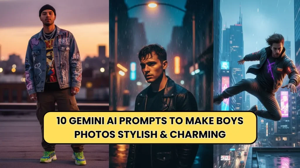 10 Gemini AI Prompts to Make Boys Photos Stylish & Charming