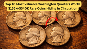 Top 10 Most Valuable Washington Quarters Worth $155K–$340K Rare Coins Hiding in Circulation