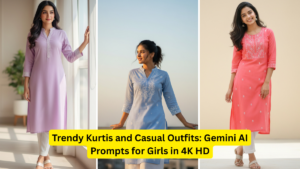 Trendy Kurtis and Casual Outfits: Gemini AI Prompts for Girls in 4K HD